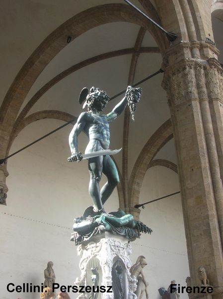 Cellini Perszeusz, Firenze